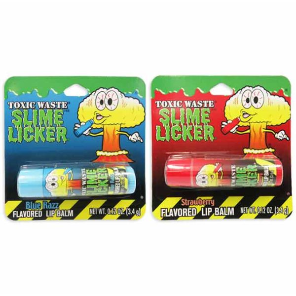 Toxic Waste Slime Lickers Strawberry and Blue Razz Flavoured Lip Balm 3g