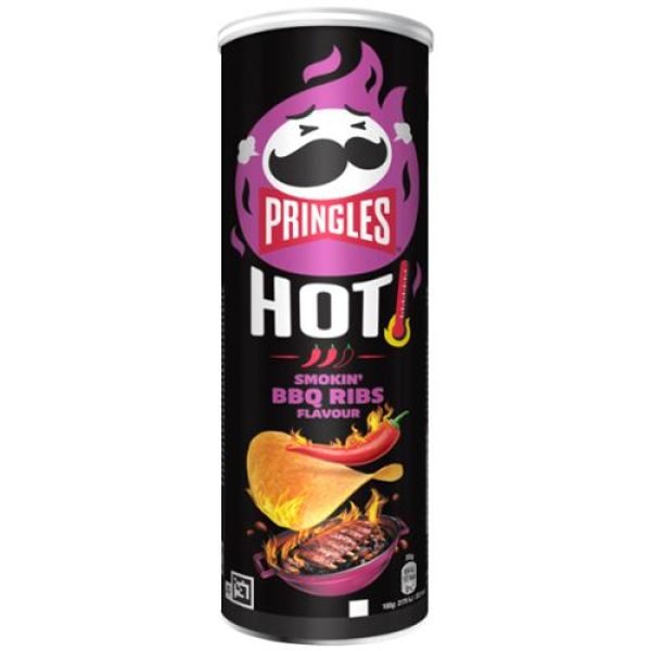 UK Pringles Hot Smokin BBQ Ribs 160g