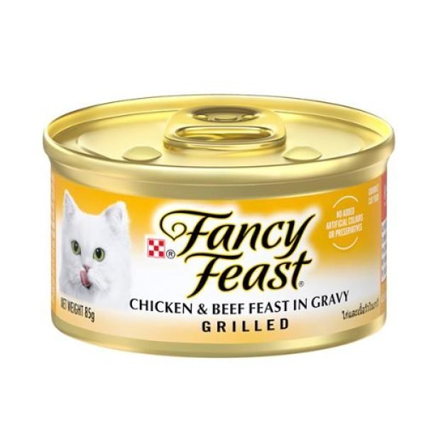 Fancy Feast Cat Food Grilled Chicken & Beef 85g