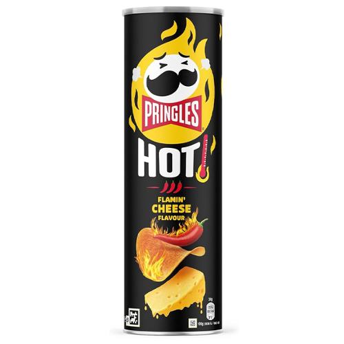 UK Pringles Hot Flamin Cheese Flavour 160g