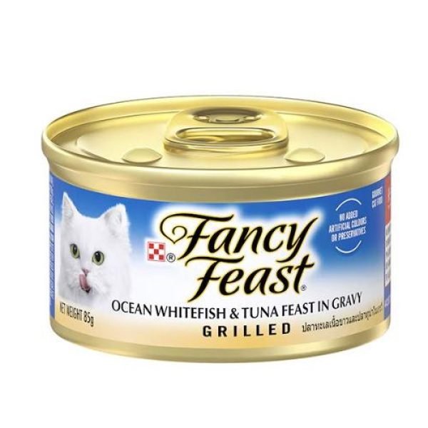 Fancy Feast Cat Food Grilled Ocean Whitefish & Tuna 85g
