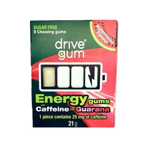 Drive Energy Gum Watermelon 21g
