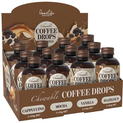 Goodlife Grocers Chewable Coffee Drops Assorted 32g