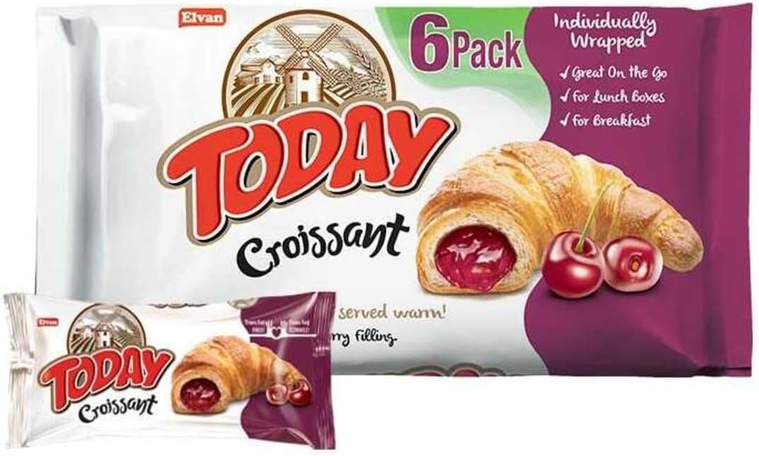 Today Croissant 6PK Cherry MP 40g
