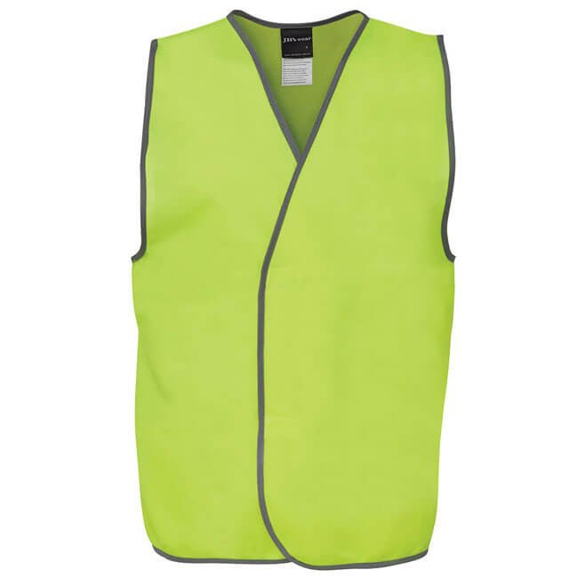 Jb's Hi Vis Safety Vest - Adults (Lime / M)