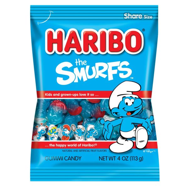 Haribo The Smurfs Peg Bag 113g