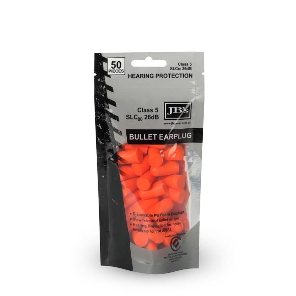 JB's Bullet Shaped Earplug (50 pieces)