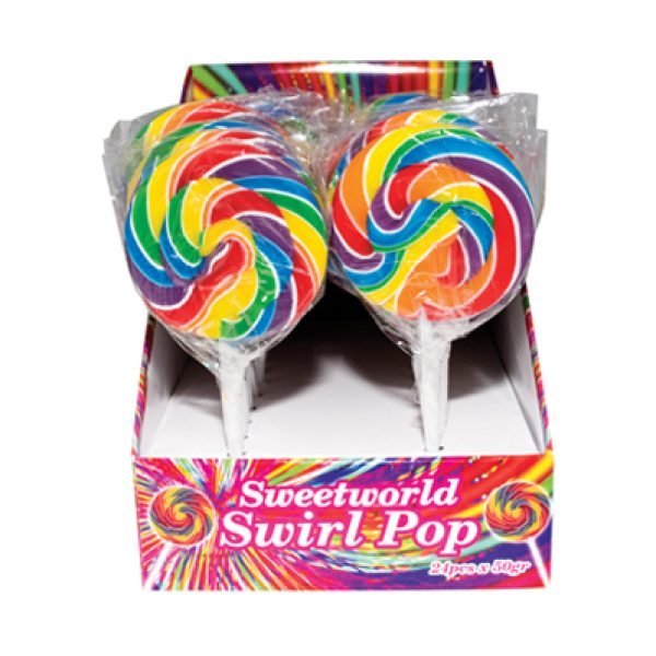 Sweetworld Swirl Lolly Pop Rainbow 50g