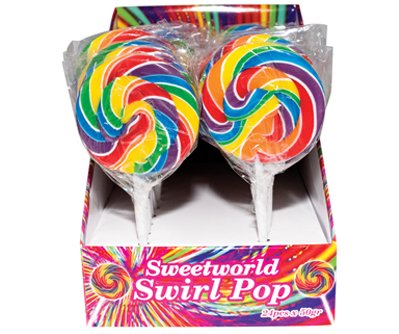 Sweetworld Swirl Lolly Pop Rainbow 50g