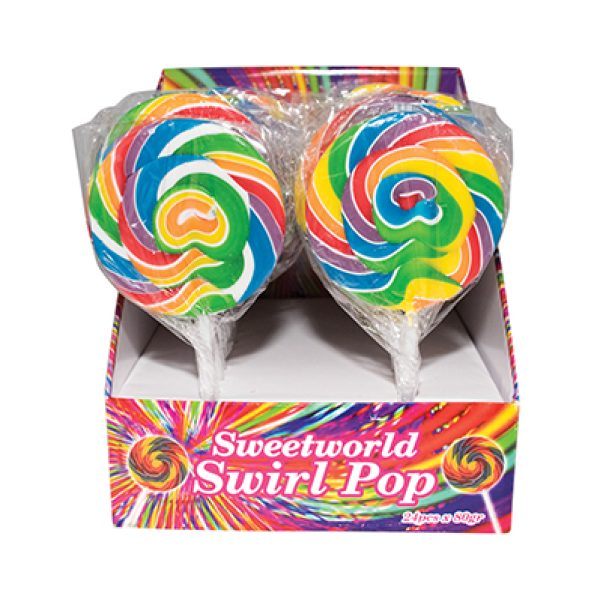 Sweetworld Swirl Lolly Pop Rainbow 80g