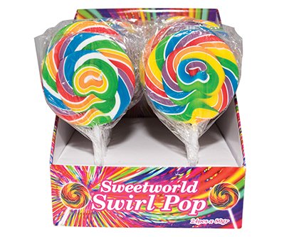 Sweetworld Swirl Lolly Pop Rainbow 80g