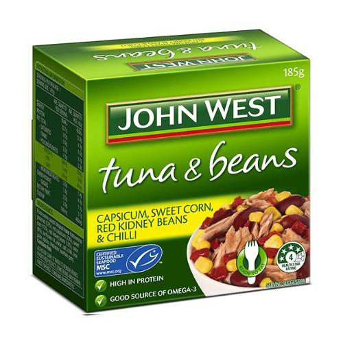 John West Tuna Beans Capsicum Corn & Chilli 185g