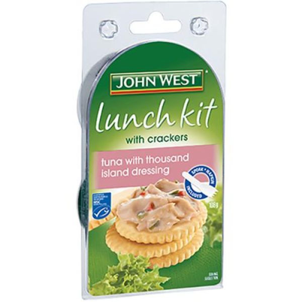 John West Lunch Kit With Crackers Tuna With Thousand Island Dressing 108g