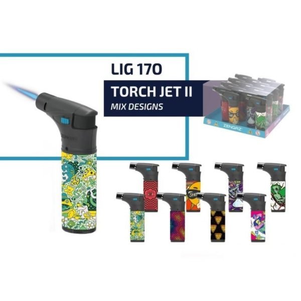 Zengaz Torch Jet Lighter - Mixed Designs O