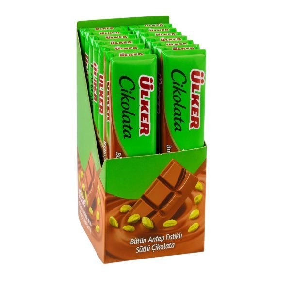 Ulker Whole Pistachio Milk Chocolate 30g