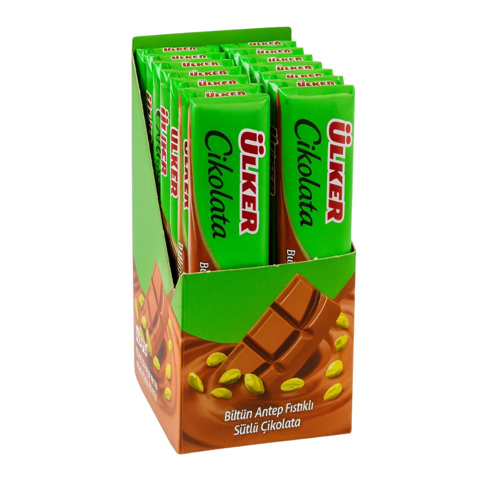 Ulker Whole Pistachio Milk Chocolate 30g