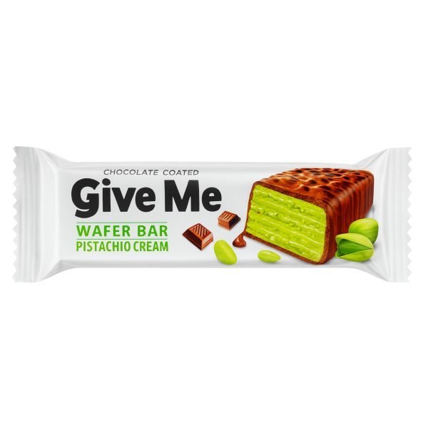 Give Me Wafer Bar With Pistachio Cream 40g