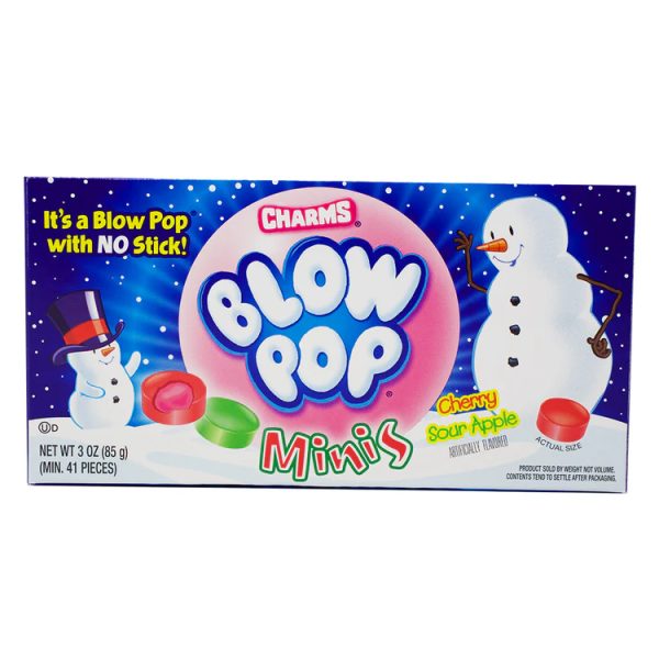 Charms Blow Pop Minis Christmas Theater Box 3oz(85g)