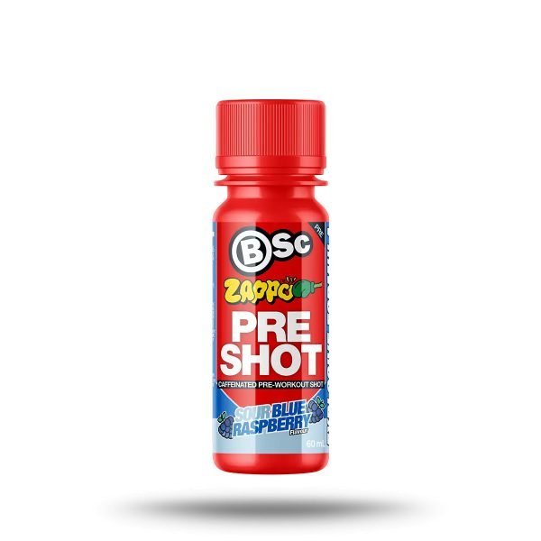 BSc Pre-Workout Shot 60ml Zappo Sour Blue Raspberry