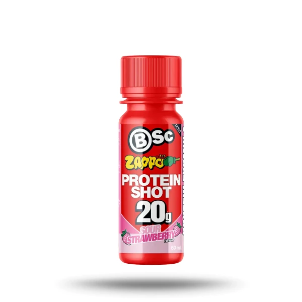 BSc 20g Protein Shot 60ml Zappo Sour Strawberry