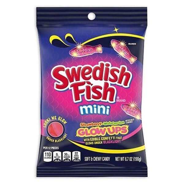 Swedish Fish Glowups Peg Bag 102g