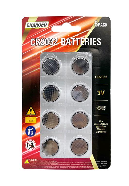 8PK CR2032 Batteries