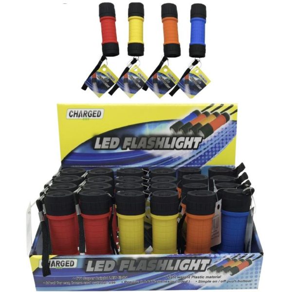 LED Flashlight with Batteries