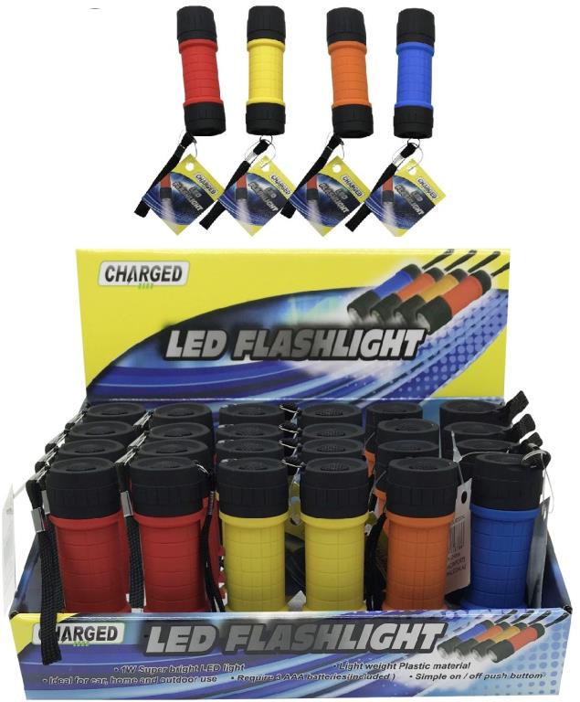 LED Flashlight with Batteries