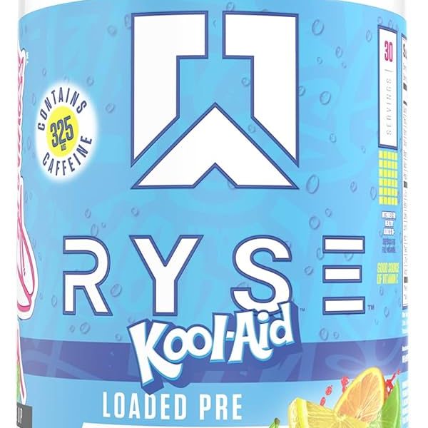 Ryse Loaded Pre Workout Supplement Kool Aid Tropical Punch 30 Serves