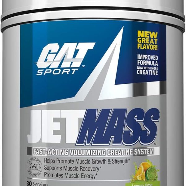 GAT Sport JetMass Lemon Lime Muscle Support Creatine System 30 Serves