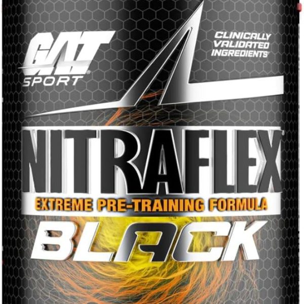 GAT Sport Nitraflex Black Pineapple Orange Mango Flavor Pre-Workout Formula 20 Serves