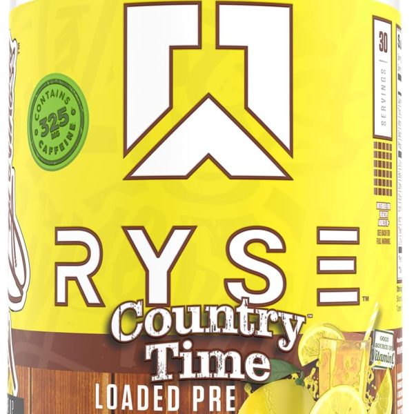 Ryse Loaded Pre Workout Supplement Country Time Lemonade 30 Serves