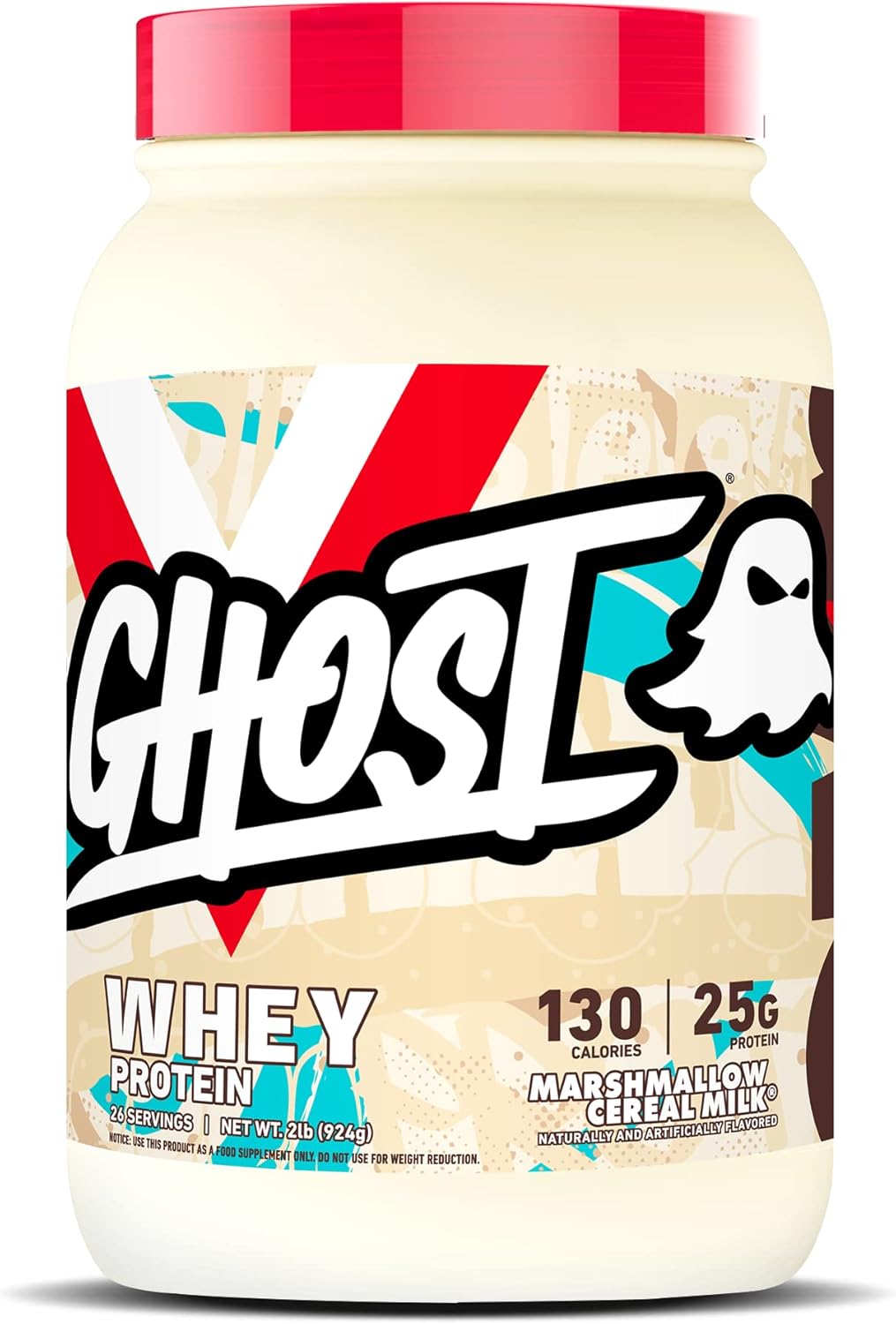 Ghost Whey Protein Powder Marshmallow 2lb (907g)