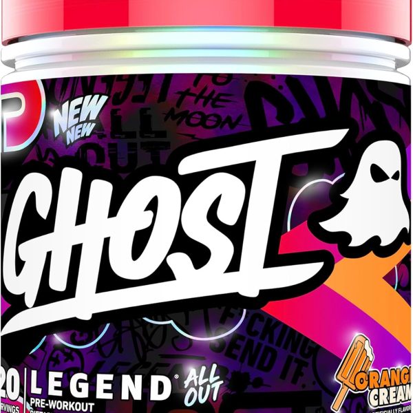 Ghost Legend All Out V2 Pre-Workout Powder Orange Cream 20 Serves