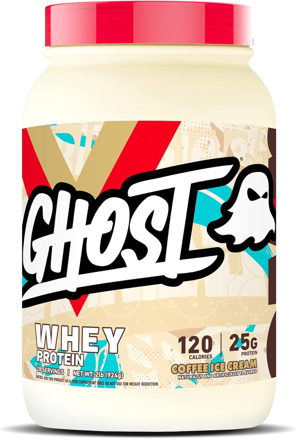 Ghost Whey Protein Powder Coffee Ice Cream 2lb (907g)