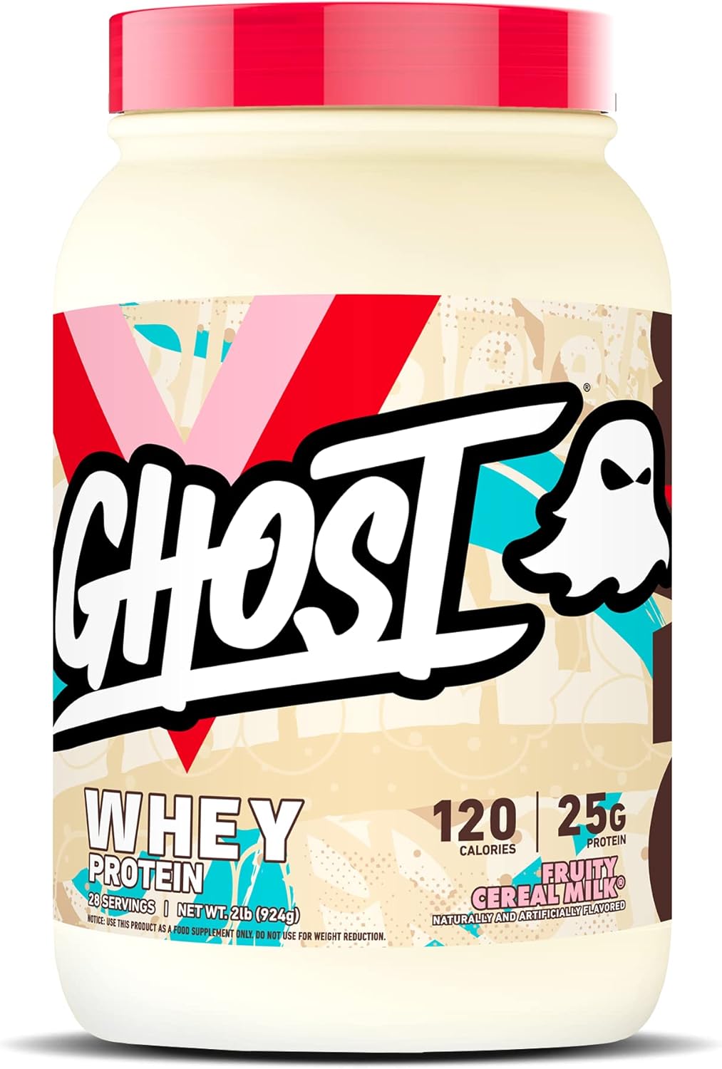 Ghost Whey Protein Powder Fruity Cereal Milk 2lb (907g)
