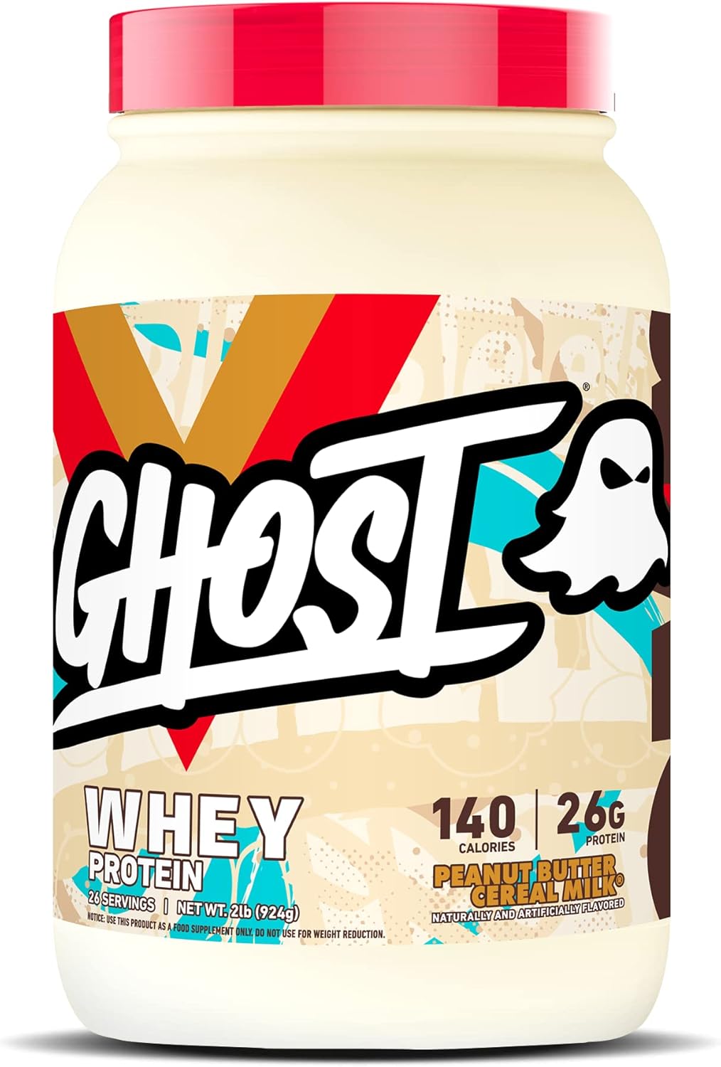 Ghost Whey Protein Powder Peanut Butter Cereal Milk 2lb (907g)