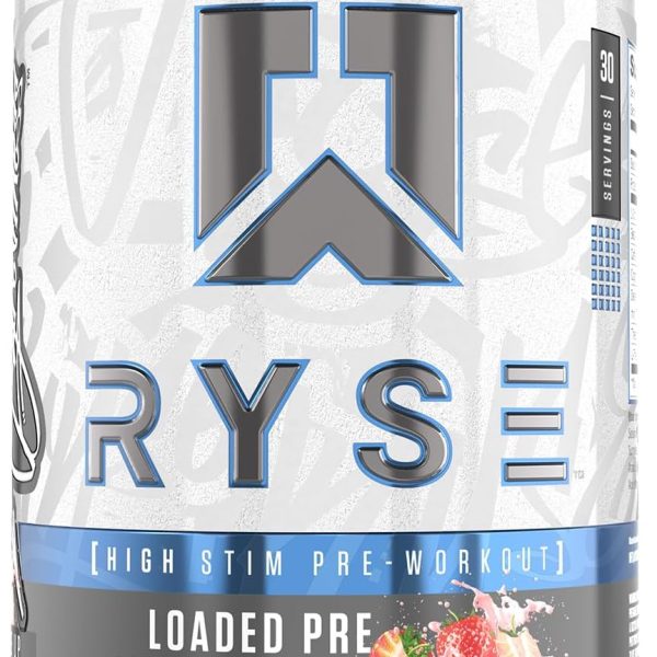 Ryse Loaded Pre Workout Supplement Pink Splash 30 Serves