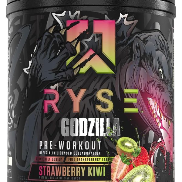 Ryse Godzilla Pre Workout Supplement Strawberry Kiwi 40 Serves