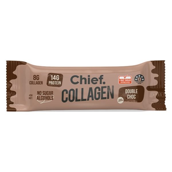 Chief Double Chocolate Collagen Bar 45g