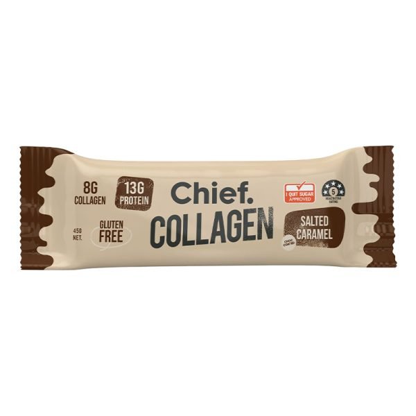 Chief Collagen Bar Chocolate Salted Caramel Bar 45g