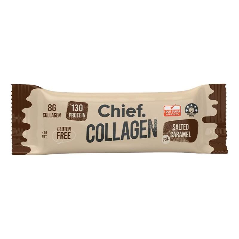 Chief Collagen Bar Chocolate Salted Caramel Bar 45g