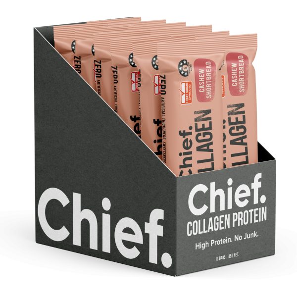 Chief Collagen Bar Cashew Shortbread 45g