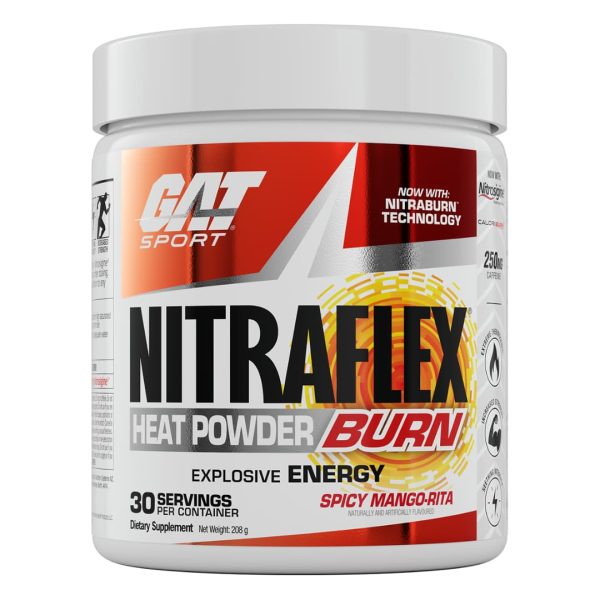 GAT Sport Nitraflex Burn Spicy Mango-Rita Flavor Fat Burner 30 Serves