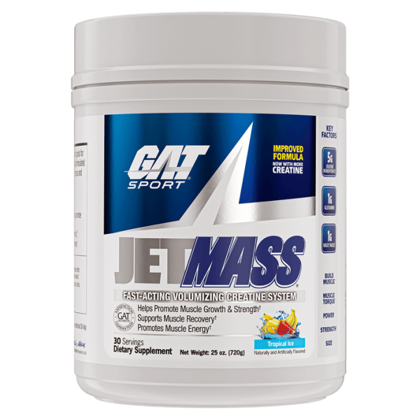 GAT Sport JetMass Tropical Ice Muscle Support Creatine System 30 Serves