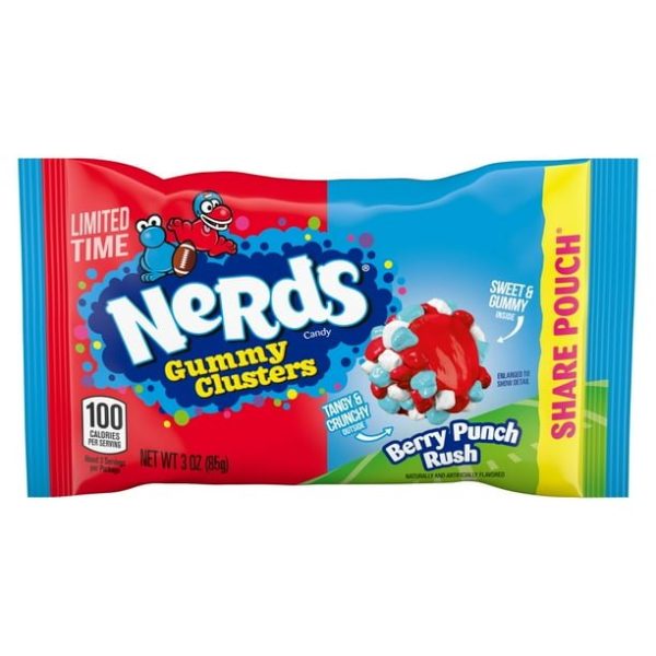 Nerds Gummy Clusters Berry Punch Rush Share Pack 85g