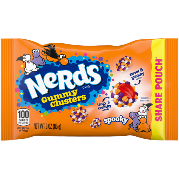 Nerds Gummy Clusters Spooky Share Pouch Halloween 85g