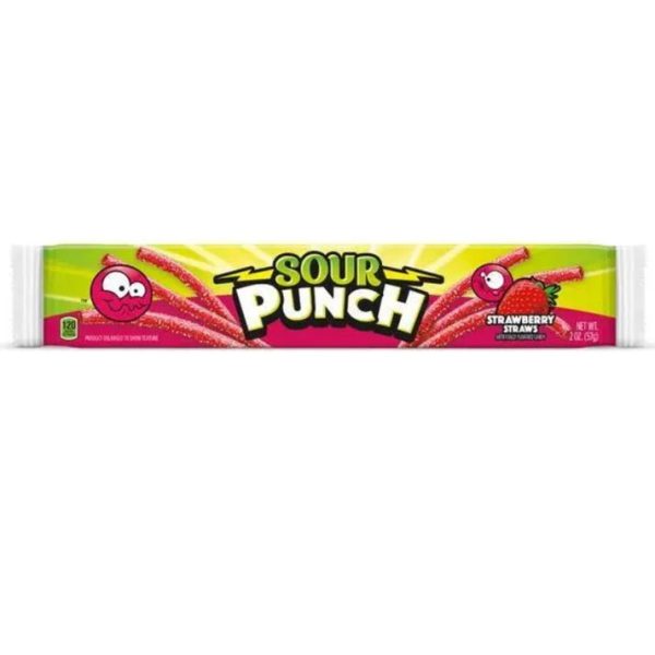 Sour Punch Strawberry Straws 57g