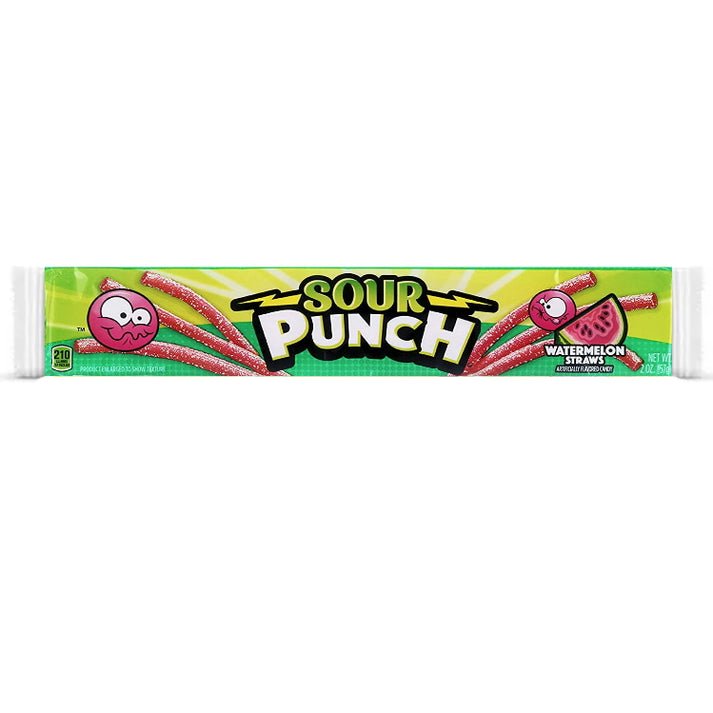 Sour Punch Watermelon Straws 57g