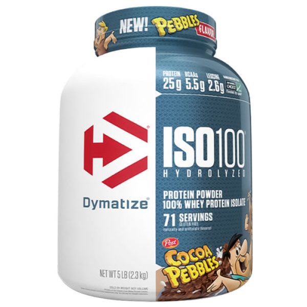 Dymatize Iso-100 Hydrolyzed Whey Protein Isolate Cocoa Pebbles 20 Serves 1.4lbs (640g)